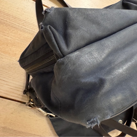 Filson 24hr Briefcase - Navy Tin Cloth, bridle leather strap - Picture 5 of 10